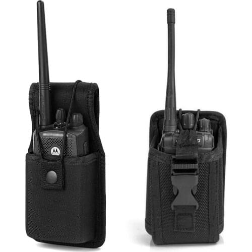 Airsoft Paintball Radio Pouch Walkie Talkies Waist Bag Belt Holder Nylon Interphone Pouch Pocket Cover Outdoor Sport accessories