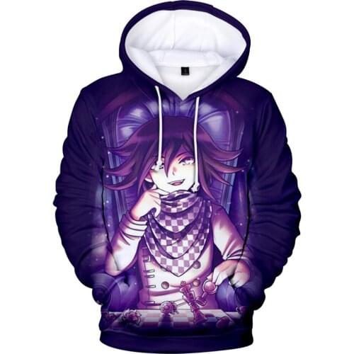 3D Print Kokichi Ouma Hoodie Casual Sweatshirts Men Women Hoodies 3D Danganronpa Hoodies Harajuku Mens Tops Streetwear Casual