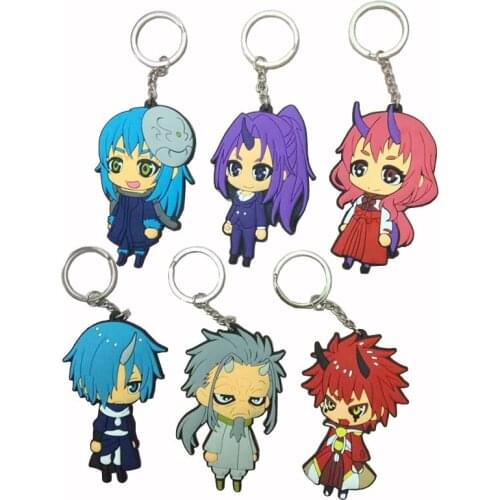 That Time I Got Reincarnated as a Slime Figure Keychain Rimuru Tempest Benimaru Shuna Key Chains Pendants Keyrings Key Finder
