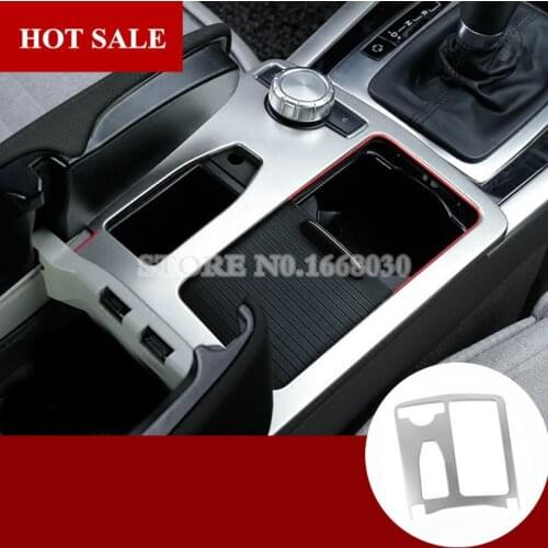 Inner Center Console Water Cup Holder Frame Cover 1pcs For Benz E Class W212 S212 2010-2011 Car accesories interior Car Trim