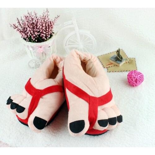 Women Toe Foot Slippers Cute Kawaii Ladies Lady Female Cosplay Cos Cotton-padded Plush Slip-resistant Slipper Floor Shoes