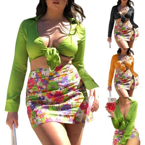 Women’s Thin Casual Long Sleeve Cardigan Fashion Solid Color Bandage Exposed Navel T-shirt