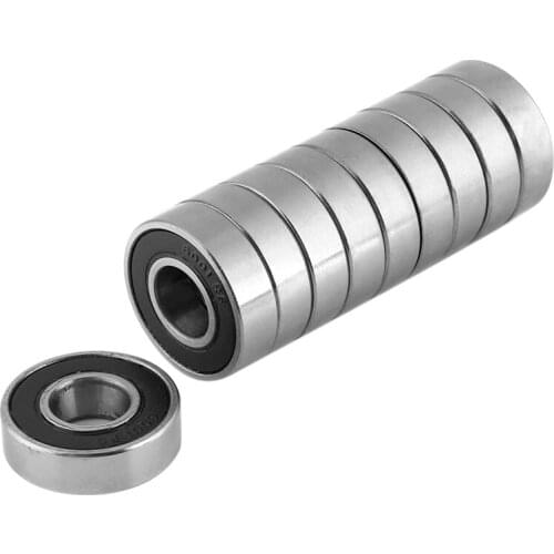 JFBL Hot 10 Pcs Ball Bearings Rolling Bearings Sealed Deep Groove Ball Bearings Bearing Steel 6001-2RS (12X28X8mm)