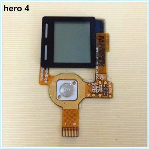 100% NEW Original HD Hero4 hero 4 Camera Fuselage Gopro4 front LCD Display Screen Parts Repair Replacement Silver / Black