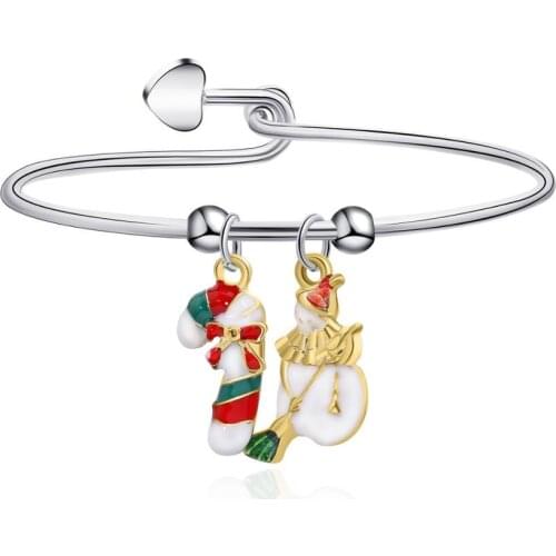 12pcs/lot Fashion New Christmas Metal Closing Bracelet For Party Christmas Gift