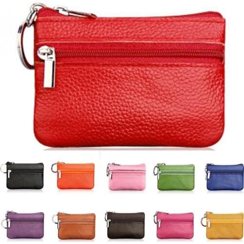 2019 Mini Children Small PU Leather Coin Purse Women Wallet Pocket Wallets Change Small Purse Money Bags Zipper Pouch Key Holder