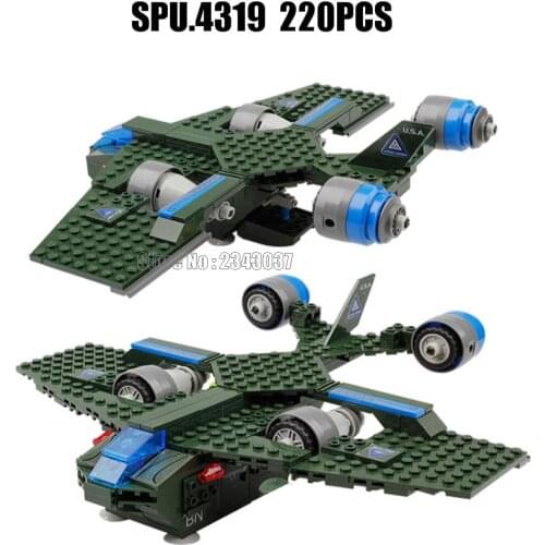 220pcs military red alert 3 century bomber usa fighter 1 building block Toy