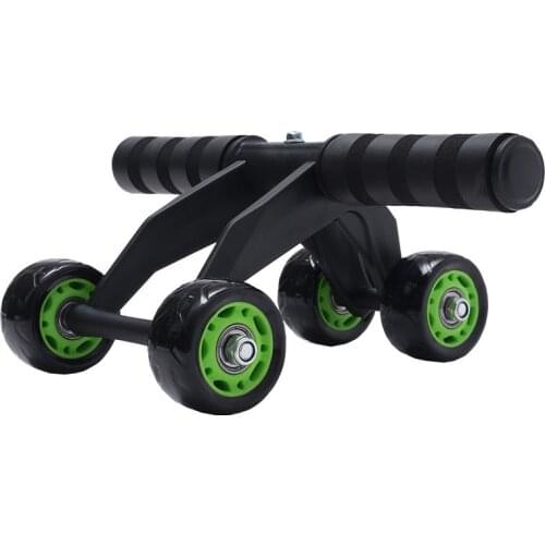 4 Wheel Abdominal Wheel Bearing Silent Roller Abdominal Wheel Exercise Abdominal Muscle Trainer Home Indoor Office Fitness