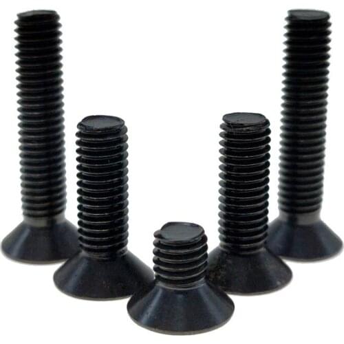500PCS Grade 10.9 high strength M3x30 M3x35 M3x40 Flat Head Screws DIN7991 black countersunk head hexagon screw