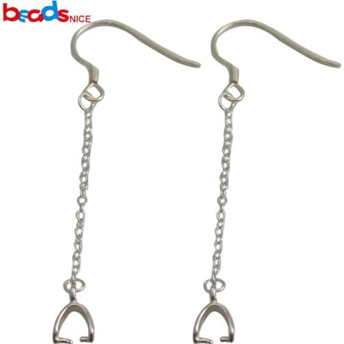 Beadsnice ID38850smt2 Sterling Silver Leverbacks Dangle Earring Components Fish Hook Earwire Accessories