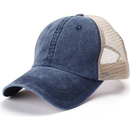 Summer Unisex Baseball Cap Outdoor Cotton High Quality Patchwork Mesh Baseball Caps Adjustable Dad Hat Chapeau Homme Шапка