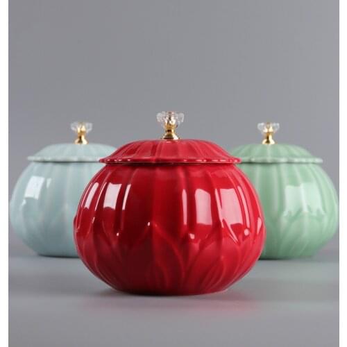Tea set ceramic tea pot sealed pot household tea storage pot porcelain pot green tea black tea puer tea storage jar