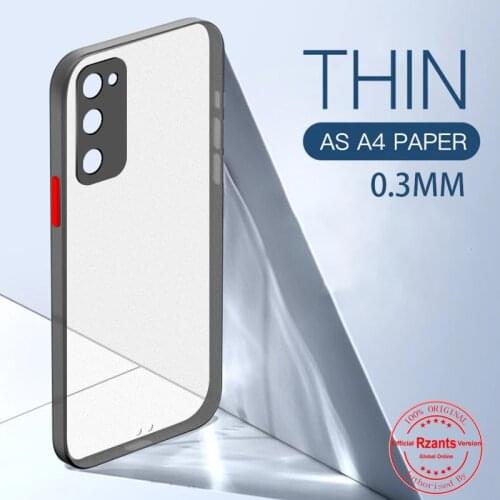 Rzants For Samsung Galaxy S20 FE Case Soft Matte Casing 0.3MM Ultra Slim Thin Anti fingerprint Clear Cover