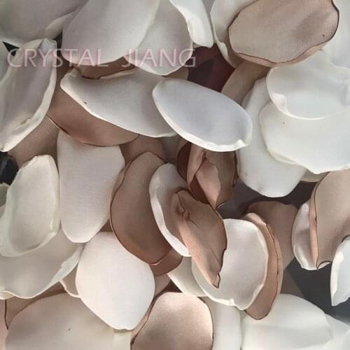 Ivory And Champagne Wedding Rose Petals Romantic Flower Girl Rose Petal 2018 Real Image