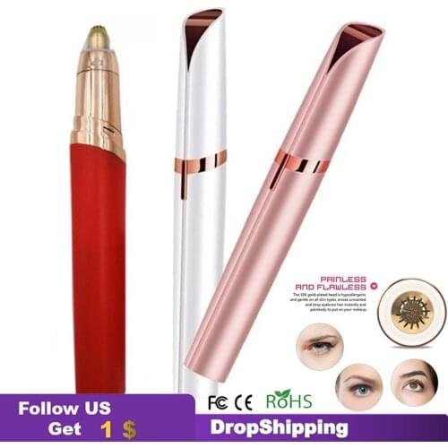 Manufacture Eyebrow Shaver Wholesale Eye Brow Epilator Facial Hair Remover Electric Eyebrow Trimmer