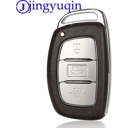 Jingyuqin 3 Buttons Remote Car Key Shell Cover For kia Hyundai Creta Mistra Elantra Verna Tucson ix25 IX35 Smart Key Case