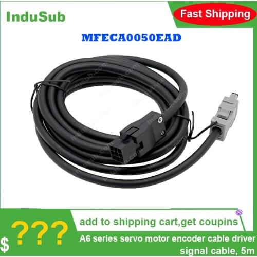 MFECA0050EAD A6 Series Servo Motor Encoder Cable Driver Signal Cable Feedback Line 9p MS-6P A 5M