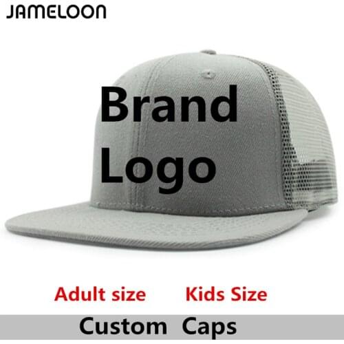 Custom Snapback Hat High Quality 3D Embroidery Acrylic Flat Brim Adult Men Women Kids Baseball Mesh Trucker Hats Snap Backs