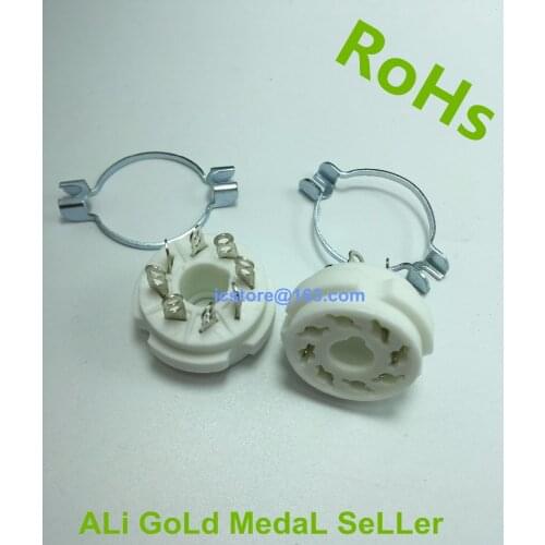 Ceramic 8 PIN for EL34 KT88 274B 6550A AMP TUBE SOCKETS