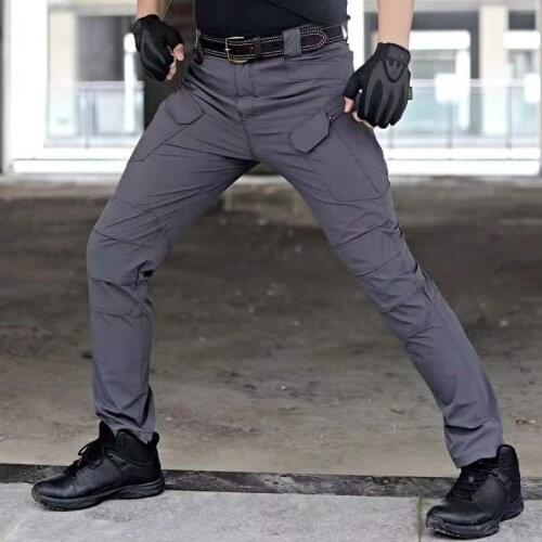 A commando tactics quick-drying trousers summer outdoor breathable wear overalls multi-functional combat pants pocket
