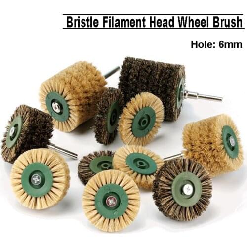 5Pcs Dremel Accessories 60/76mm Grinding Brush Head Abrasive Wheel Buffing Polishing Wheels for Dremel Rotary Tool