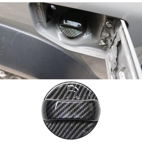 Fuel Cover Car Inner Fuel Gas Tank Cap Cover Carbon Fiber Stickers Oil Tank Cap for Suzuki Jimny JB74 2019+ Car Styling