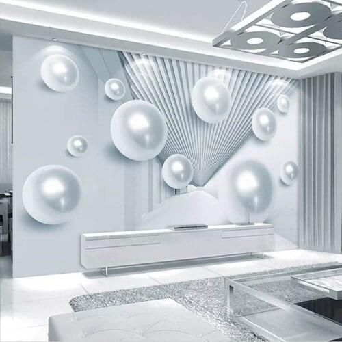 Custom Mural Wallpaper Modern Fashion 3D Stereo Space Ball Photo Wall Papers Living Room TV Sofa Background Wall Painting Decor
