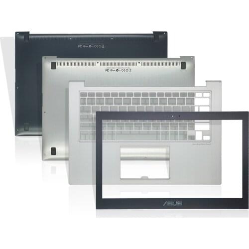 New Laptop Case For ASUS UX21 UX21E UX31 UX31E Front Bezel /Palmrest/Bottom Case Silver/Black