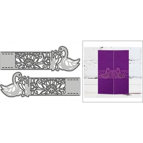 New Swan Opened Border Craft Embossing Mold 2021 Metal Cutting Dies for DIY Decorative Scrapbooking Album Card Making No Stamps