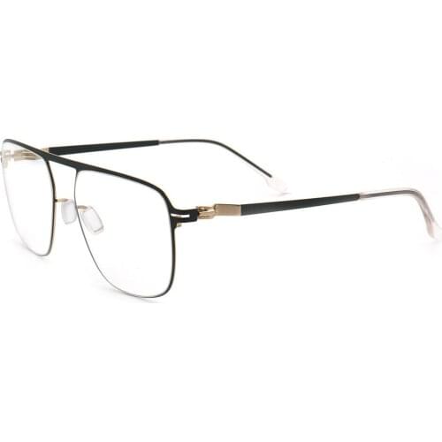 Men Women Oversized Vintage Ultralight Alloy Full-Rim Sqaure Custom Made Myopia Glasses -1 to -6 Reading Glasses +1 to +4