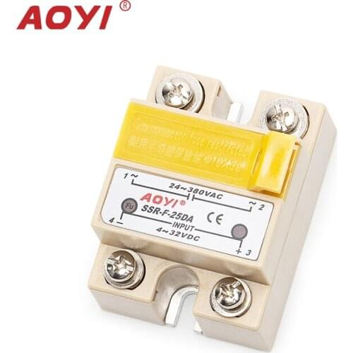 Solid-state relay SSR-F-DA10/25/40A Single phase fuse type modules are available in complete specifications