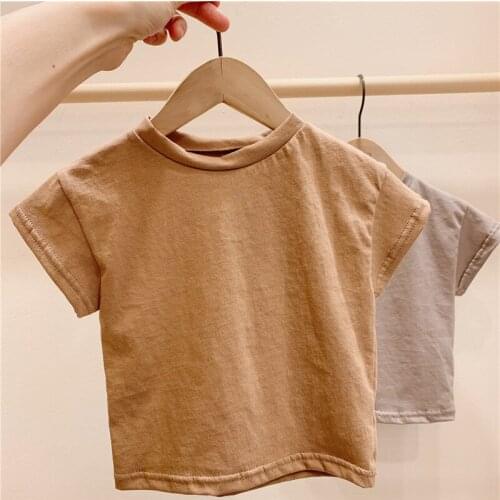 Casual Girls T Shirt Summer Baby Boys Cotton Tops Toddler Tees Clothes Children Clothing T-shirts Short Sleeve Summer Costume