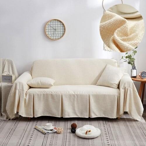 Direct Selling Special Offer Sofa Towel Throw Blanket Cotton Line Slipcovers Couch Cover 1-4-Seater For Home Protect Decor Case