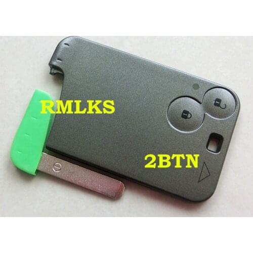 RMLKS High Quality 2 3 Button Remote Key Smart Car key Shell For Renault Espace Laguna 2 3 Key Card Case Uncut Blade