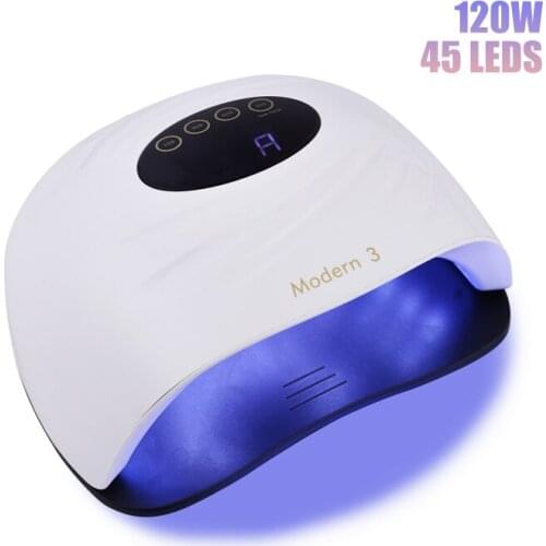 120W Modern 3 UV LED Lamp With 45Leds UV Lamp For All Gels For Nail Dryer For Nail Polish Quick Dryer Nail Dryer Machine