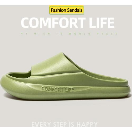 Women Thick Platform Slippers Floor Non-slip Flat Soft Sole Home Slippers Cotton Linen Shoes Men’s Indoor Bedroom Couples Slides