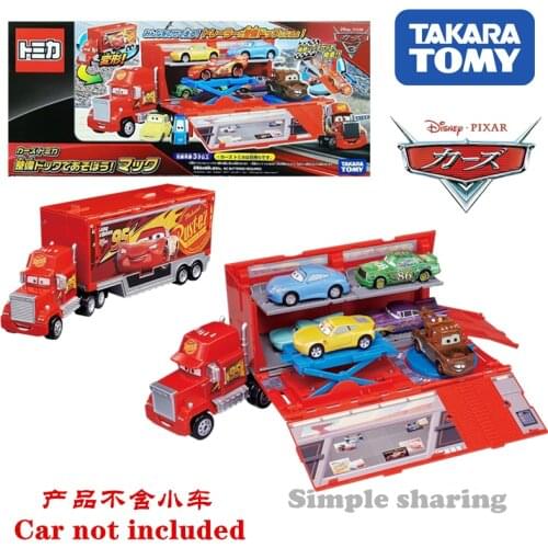 Tomica Takara Tomy Disney lighting McQueen Transforming Maintenance Dock Mac Toy