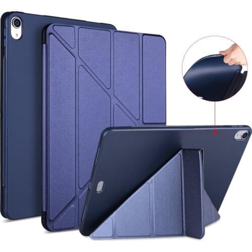 For iPad pro 11 2020 A2228 Smart Case 5 Shapes Stand Thin PU Leather Cover Soft Case For ipad pro 11 2018 Auto Sleep/Wake up