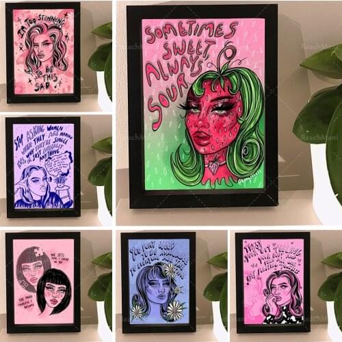 You don’t need to be available all the time / Original digital illustration glossy Art print / poster / wall art