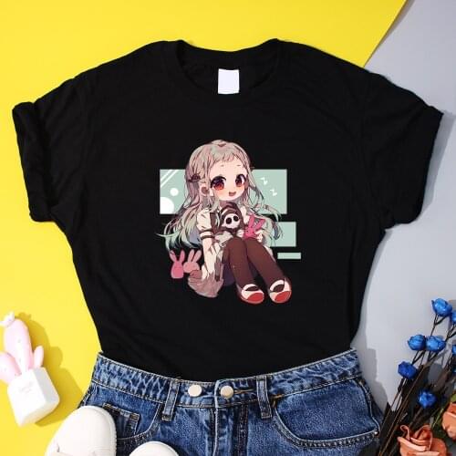 Yahiro Nene Kawaii Print T-Shirts Toilet Bound Hanako Kun T Shirt Women Funny Cartoon Tshirt Summer 2021 Anime Tee Shirts Womens