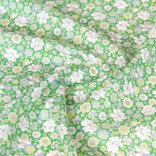 Half-Meter Japanese Kokka Thin Cotton Fabric DIY Patchwork Fabrics Flower D
