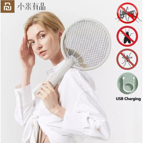 Youpin Qualitell 3500V Electric Mosquito Killer USB Rechargeable 500mAh Home Bug Zapper Summer Fly Swatter Trap Three Layer Grid