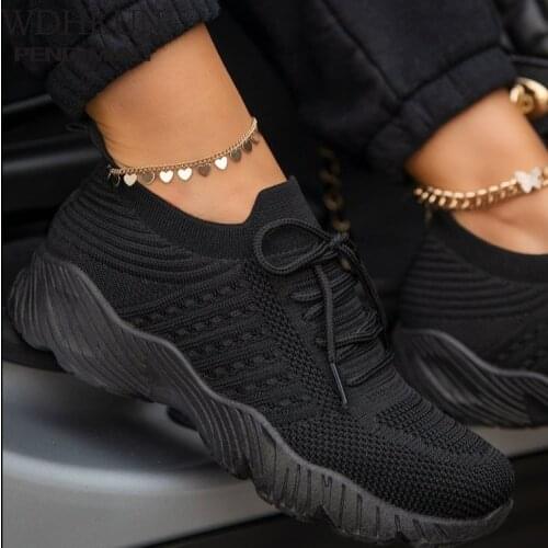 2021 Platform Sneakers Women Plus Size Femme Women Shoes Fashion Comfortable Lace Up Female Women Casual Shoes Zapatillas Mujer