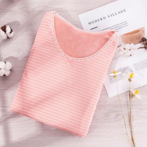 Winter Clothing Slim Stretch Lace Underwear Thermal Underwear Women Winter Cotton Underwear Sexy Thermal Underwear Set Womens