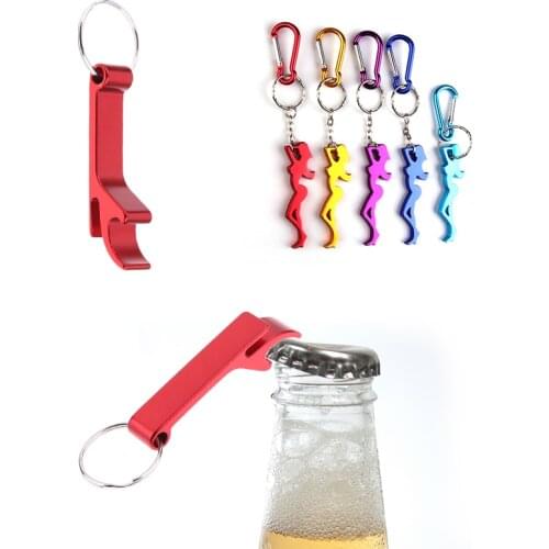 1PC Keychain Bottle Opener Aluminum Alloy Beer Bottle Opener Jar Beer Opener Multifunctional Drinking Accessories