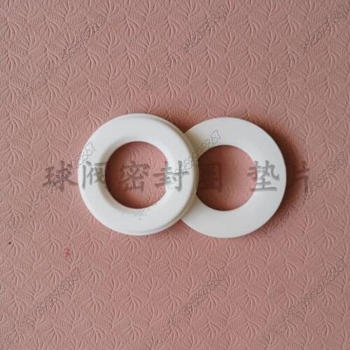 10 pcs a lot Three-piece ball valve seal ring PTFE seat white PTFE gasket PTFE gasket accessories