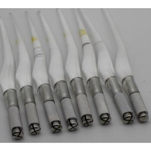 100 Pcs PCD Microblading Pen Permanent Makeup Eyebrow Tattoo Manual Pen For 3D Eyebrow Embroidery Tattoo