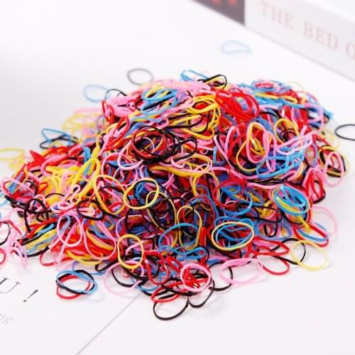 1000pcs Transparent Hair Elastic Rope Rubber Band For Women Girls Fashion Hair Tie Ponytail Holder Accessories Hair Scrunchies