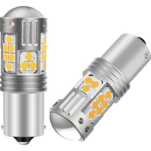 2Pcs New 1156 BA15S 7506 P21W Super Bright LED Car Brake Bulbs Turn Signals Auto Backup Reverse Lamp DRL Lights Red White Yellow