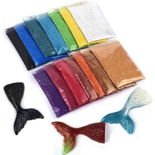 50g/Bag Pearl Powder Resin Pigments Epoxy Resin Colorant DIY Resin Crafts Pearl Pigment Dye UV Resin Epoxy Colour Jewelry Making